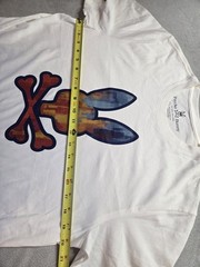 Psycho Bunny Men’s Hassop Graphic Tee White Pima Cotton T-Shirt Size 5 M NWT