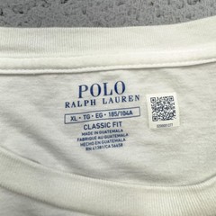 Polo Ralph Lauren Shirt Mens XL White Long Sleeve Classic Script Big Pony Preppy