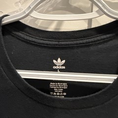 Mens ADIDAS Originals Black Logo Graphic Print Tee T Shirt Sz M