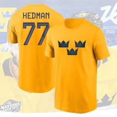 NEW SALE – Gold’s Team Sweden Hockey Hockey 2026 Name & Number For Fans