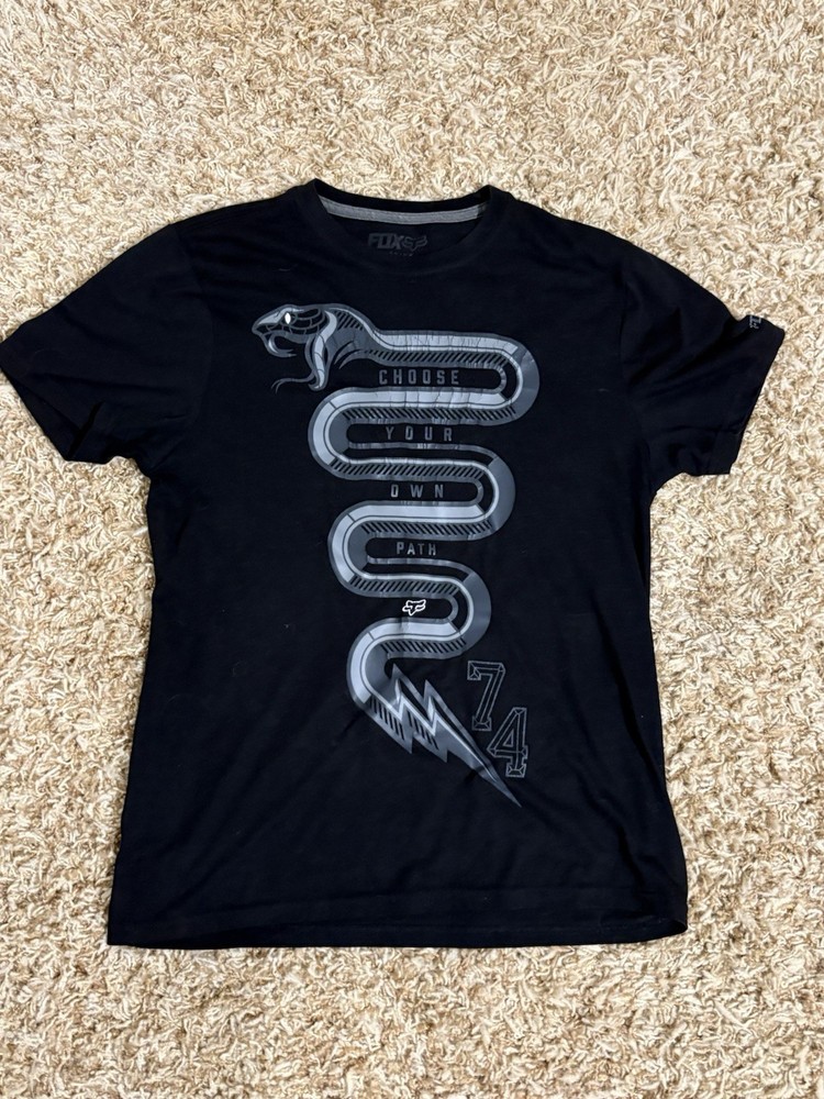 Fox Racing Men’s small Fox Tech Black ‘Choose Your Own Path’ T-shirt EUC. SB13