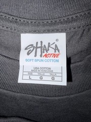 Lot of 5 Shaka Active Blank T-Shirts Men’s Large Gray Soft Spun Cotton NWOT