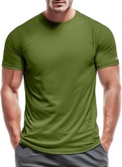 Men’s Moisture Wicking Quick Dry Lightweight Crewneck Workout T-Shirt for Gym
