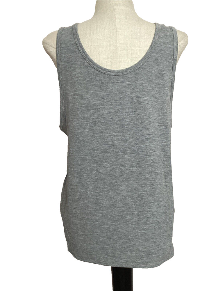 ATHLETIC WORKS DRIWORKS TRI-BLEND Gray Tank Sz S