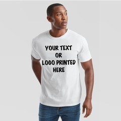 Personalised T Shirt Custom Printed T-Shirt Logo Text Printed Unisex Work Party