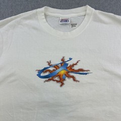 Vintage Aquatic Addiction Shirt Mens 2XL White Graphic Print Short Sleeve Adult