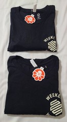 2pk NWT Weekend Warrior Shirt Mens Sz Largr Black Graphic Tee Funny Casual Army