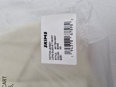 Skims Cotton Jersey Long Sleeve T-Shirt High Neck Bone XS