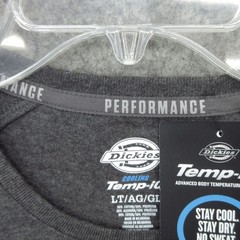 Dickies Men’s Temp-iQ Performance Cooling T-Shirt LT Gray Short Sleeve Tee New