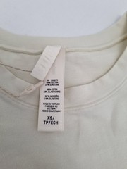 Skims Cotton Jersey Long Sleeve T-Shirt High Neck Bone XS