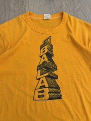 vintage 70s BALAB Russell Athletic Tee L USA Single Stitch Text Tower Shirt True