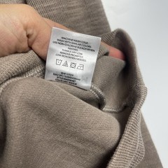 Member’s Mark Men Double Knit Crewneck Long Sleeve Relaxed Fit Grey Bisque 2XL