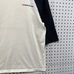Nurburgring Race Track Shirt Mens Medium Raglan White Germany Map 3/4 Sleeve