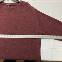 Banana Republic Men’s Thermal Shirt Size XL Crew Neck Long Sleeve Burgundy