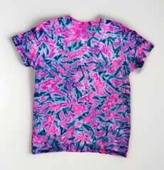 *New* 2XL – Sm Handmade Tie Dye, Pink Ice Cruncht Crinkle, Crew or V-Neck