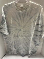 (C) White With Blue Tie Dyed Shirt Size 2xl