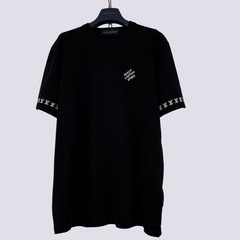 Louis Vuitton LV Monogram Short Sleeved Cotton Crewneck T-Shirt Black Size M