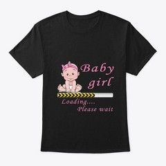 Pregnant Expecting Baby Girl Pregnancy T-Shirt Made in the USA Size S to 5XL