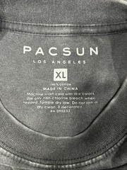 Pacsun Men’s Cropped Black T-Shirt Black Washed Size XL New