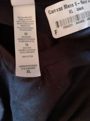 canvas v neck 3005 cl black graphics 100% Cotton