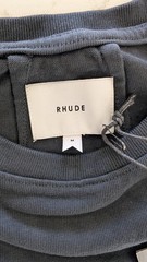 Rhude Notting Hill Eagle Tee M Vintage Black Boxy Fit Graphic T-Shirt Luxury