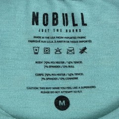 NOBULL Mens Training T-Shirt Medium Teal Green Gym Workout Logo Graphic Tee