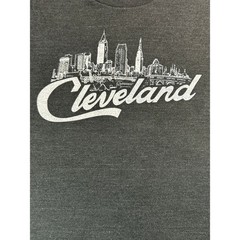 Homage Cleveland Skyline Graphic T Shirt Men’s M Gray Made in USA Short Sleeve