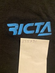 Vintage NHS RICTA Wheels Skateboard Black T Shirt Sz 2XL (25.5in W X 30in L) Y2K