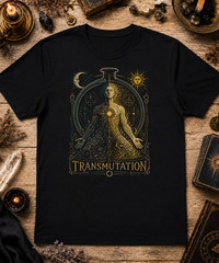 Alchemical Transmutation Shirt Hermetic Occult Esoteric Alchemy Art Tee XS-5XL