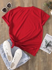 Women’s Printed Shirt Fashion Floral Print T-Shirt Casual T-Shirt Top Pullover♮