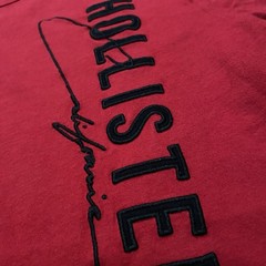 Y2k Calm Hollister California Embroided Logo T shirt