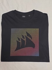 Stanley/Stella Rocker Organic Cotton Black Gradient Block Graphic Tshirt Medium