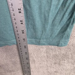 Mens Lucky Brand Teal Venice Burnout Notch Neck Henly T Shirt Short Sleeve 2XL