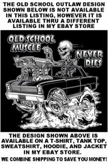 HENRY J KAISER OLD SCHOOL MUSCLE HOT ROD OUTLAW GASSER DRAG CAR SKULL WORK SHIRT