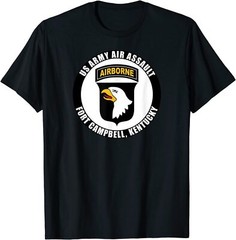 NEW LIMITED US Army Air Assault Fort Campbell Kentucky 101st T-Shirt