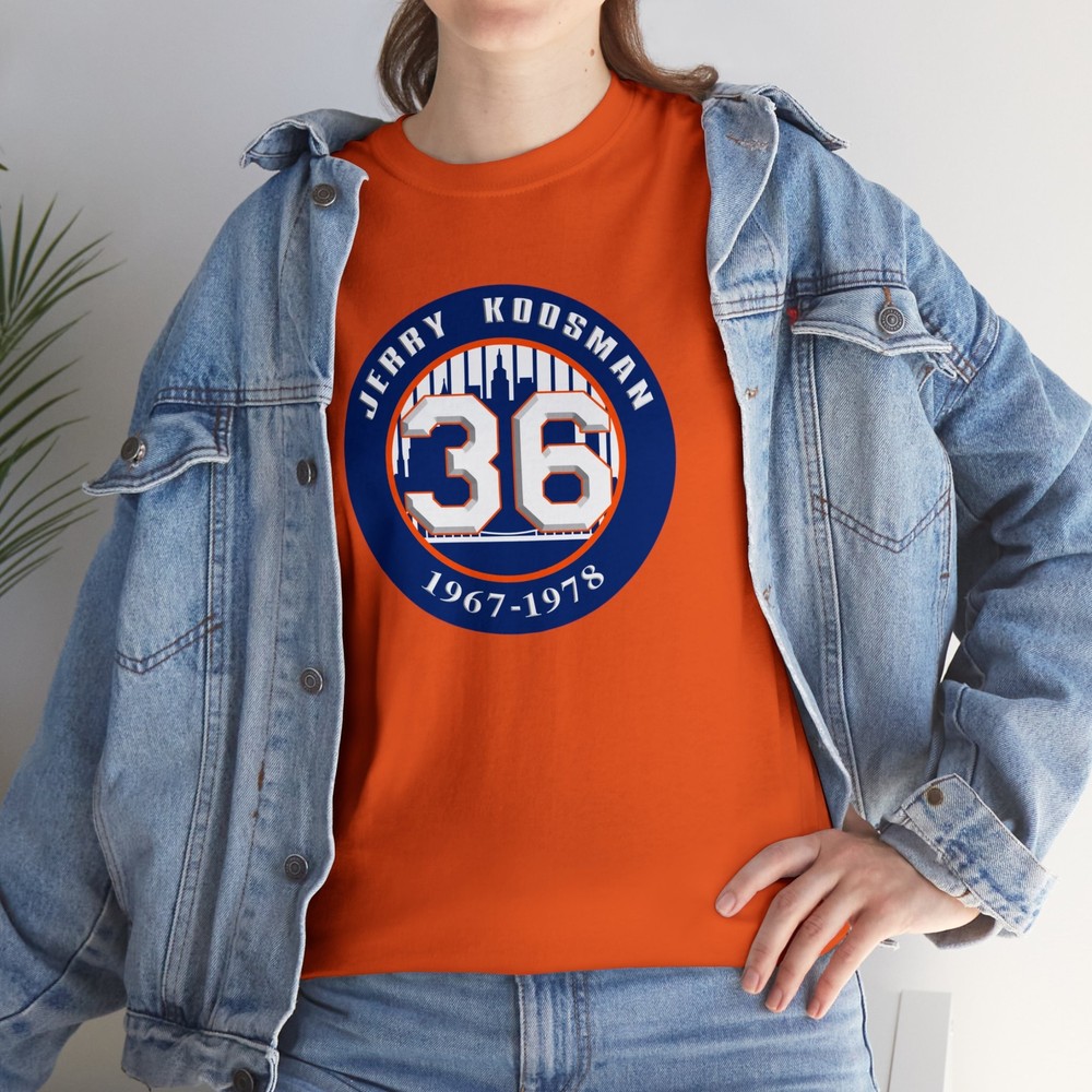 Legends of Shea; Jerry Koosman – Unisex Heavy Cotton Tee