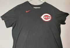 Nike Cincinnati Reds T-Shirt Men’s Large Black MLB Baseball Tee Shirt