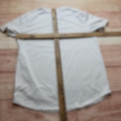 All In Motion Shirt Mens Large White Polyester Spandex Tagless Crew Neck