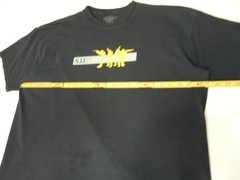 5.11 Tactical Series T Shirt Men’s XL Black Short Sleeve 100% Cotton Graphic Tee