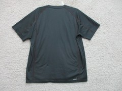 Adidas Shirt Extra Large Adult Dark Gray Athletic Stretch Logo Modern Fit Mens