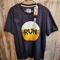Adidas Climalite “Run” T-Shirt Sz XL Go-To Tee Black NBA Basketball {NEW w/ TAG}