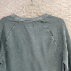 Lucky Brand Henley Men Size L Sage Green Night Long Sleeve Thermal Grudge Shirt