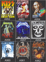 Lot of 3 Mens Rock Band Graphic T-Shirts Music Tee Bundle Concert Tour Shirts