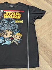 Funko Pop Star Wars Shirt Retro Princess Leia Vader Tee Comin Black Size L