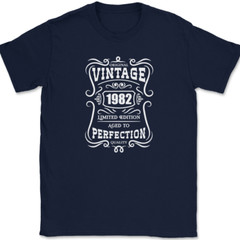 Original Vintage YEAR Age To Perfection T-Shirt Birthday Custom Personalized Tee