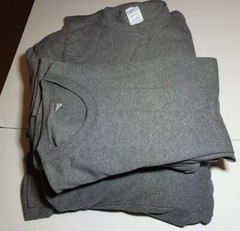 Lot of (20) Port & Company PC54 Core Cotton 5.4oz T-Shirt Graphite Heather XL