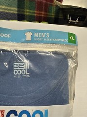 32 Degrees Cool T-Shirt Crew Neck or Vneck Short Sleeve XL Weatherproof Selead