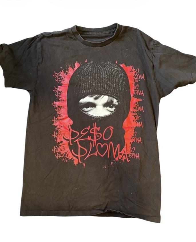 Peso Pluma Shirt Size Medium Streetwear SUNA Platinum