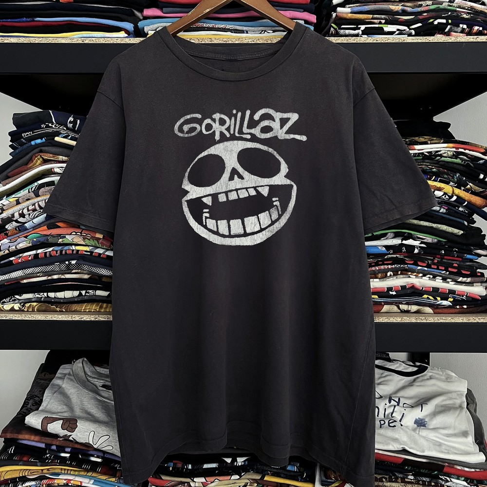Gorillaz Xray Skull Aged T-Shirt Black XL
