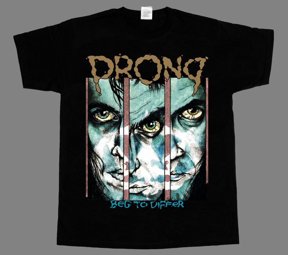 PRONG BEG TO DIFFER’90 FEAR FACTORY NIN HELMET PRO-PAIN NEW RARE BLACK T-SHIRT